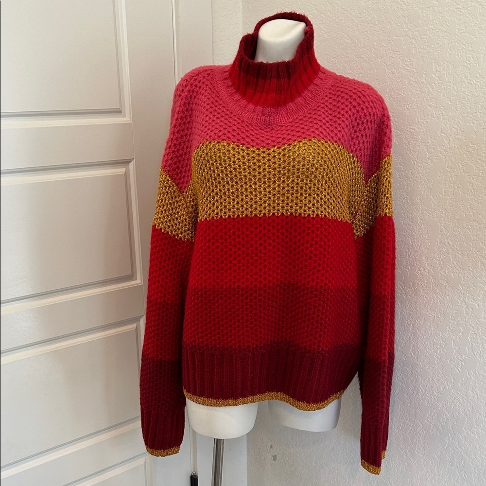 FARM Rio Shiny Stripes Knit Sweater - Picture 4 of 13